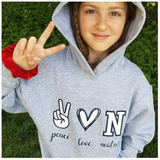 Peace, Love, Customized Hoodie