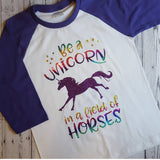 Rainbow Unicorn HOLGRAPHIC Shirt