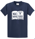 100 Days of School Book T-shirt (Cotton & Mositure Control) PC61/380
