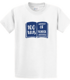 100 Days of School Book T-shirt (Cotton & Mositure Control) PC61/380