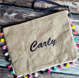 Pom Pom Wristlet