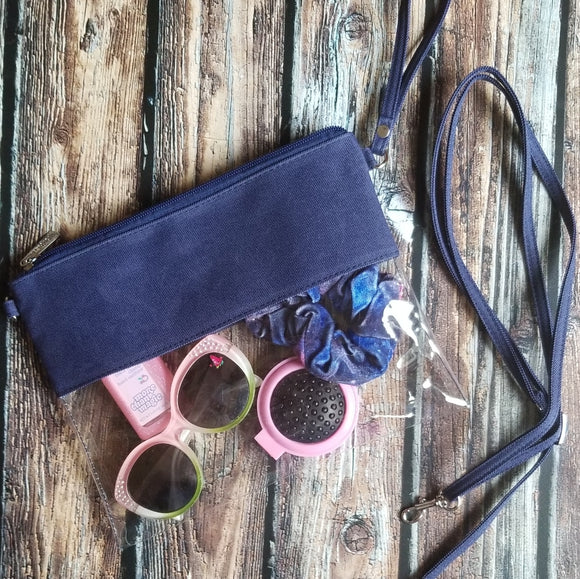 Clear Zip Pouch Wristlet