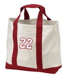 Game Day Twill Two Tone Tote Bag