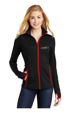 Wilton Gymnastics Ladies Sport Wick Stretch Contrast Full Zip Jacket