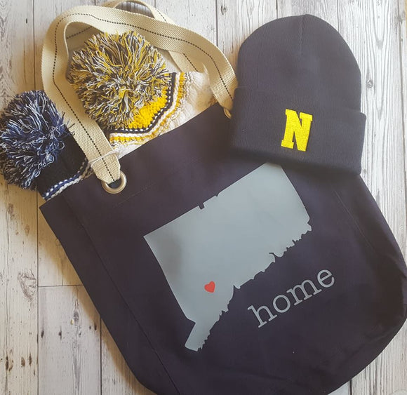 Custom STATE Tote Bags B118